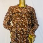 Brown Floral Top
