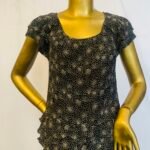 Black Short Sleeve Top