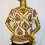 Cream / Brown Top