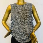 Blue / White Sleeveless Top
