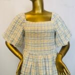 Off Shoulder Blue Stripe Top