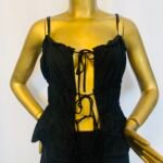 Black Sleeveless Lace Top
