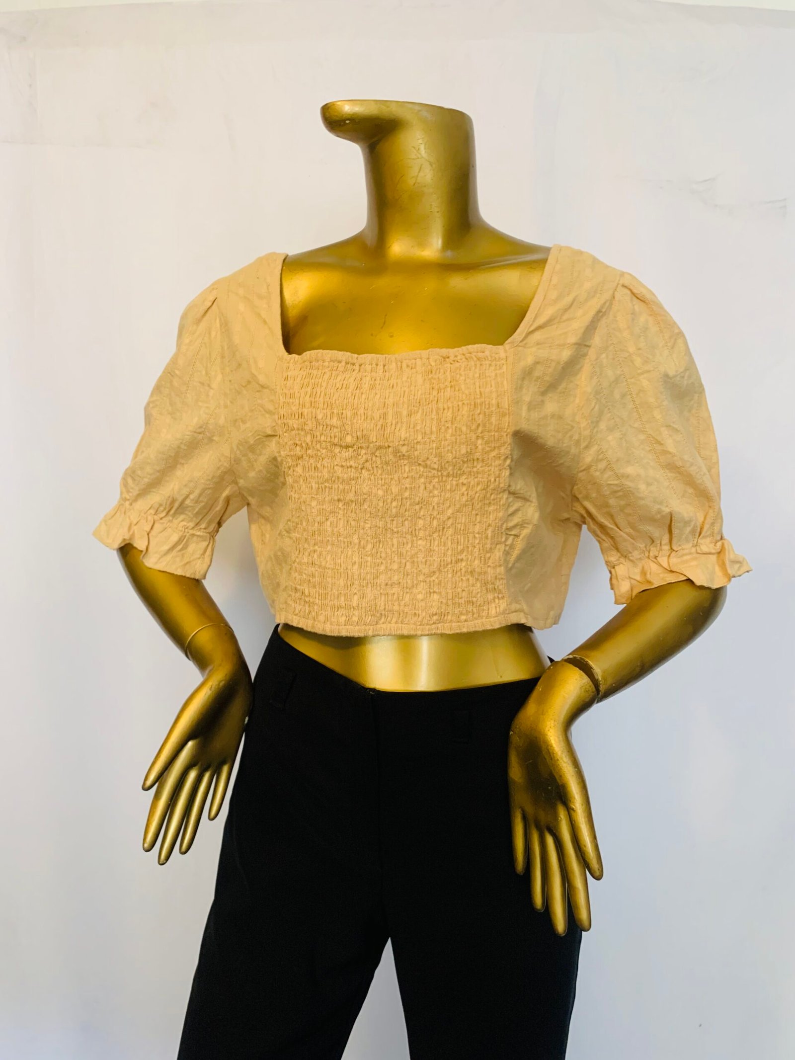 IMG_4421 Brown Crop Top - Image 1