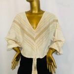 Off-White / Brown Top