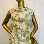 White Floral Sleeveless Top
