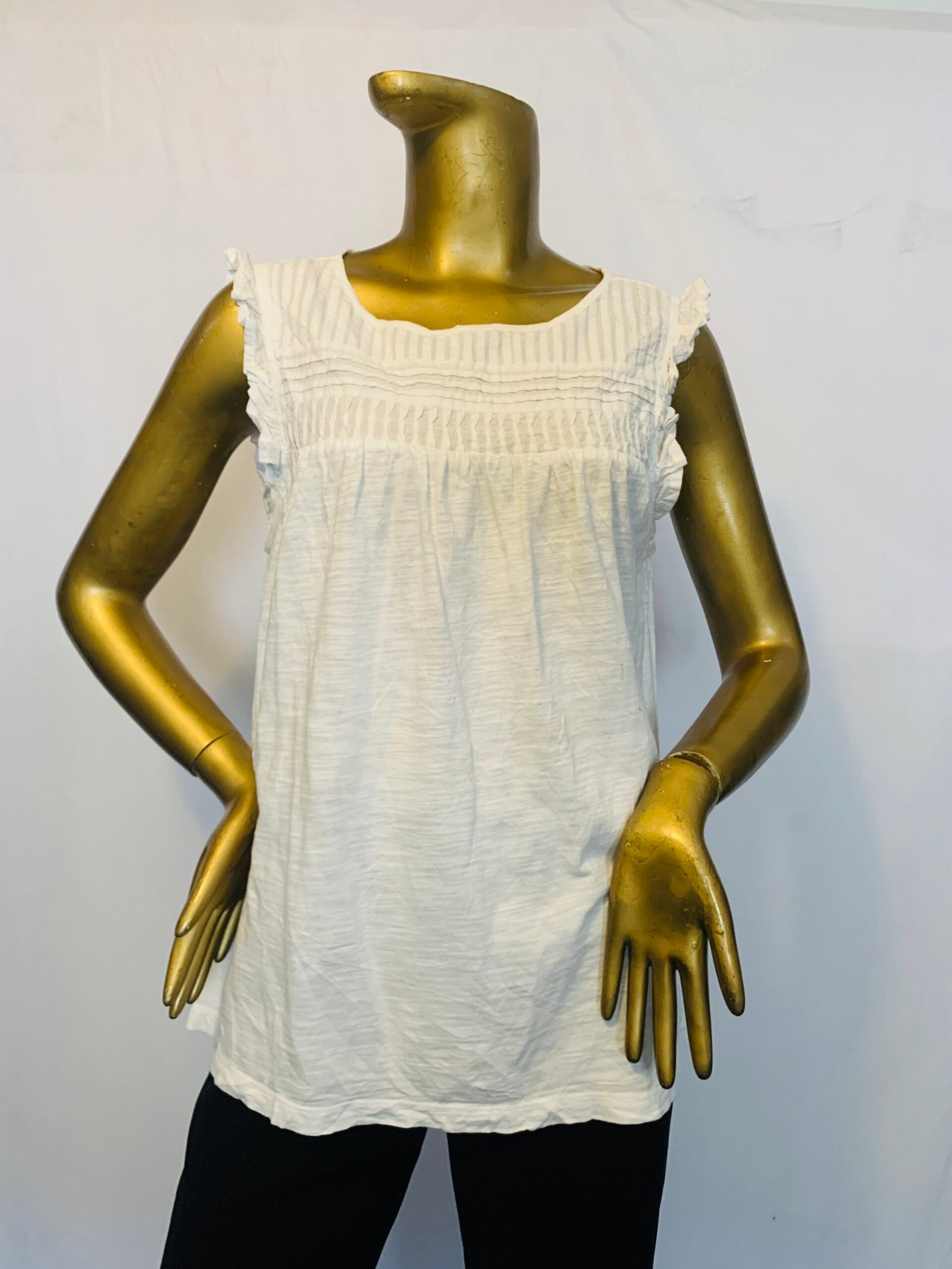 IMG_5183 Sleeveless White Top - Image 1