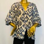 Blue Patterned Top