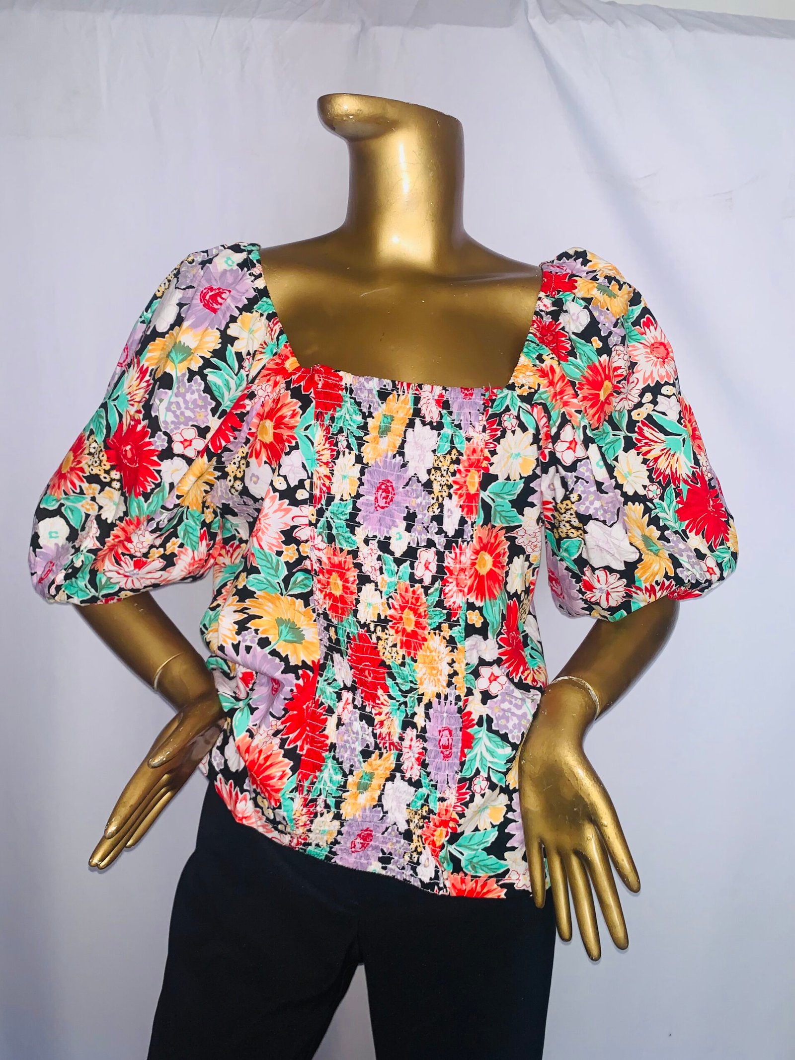 IMG_5297 Multicolored Off Shoulder Top - Image 1