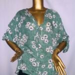 Green Floral Top