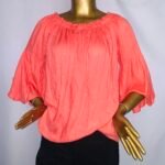 Orange Off Shoulder Top