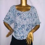Blue Floral Top