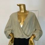 Brown Wrap Top