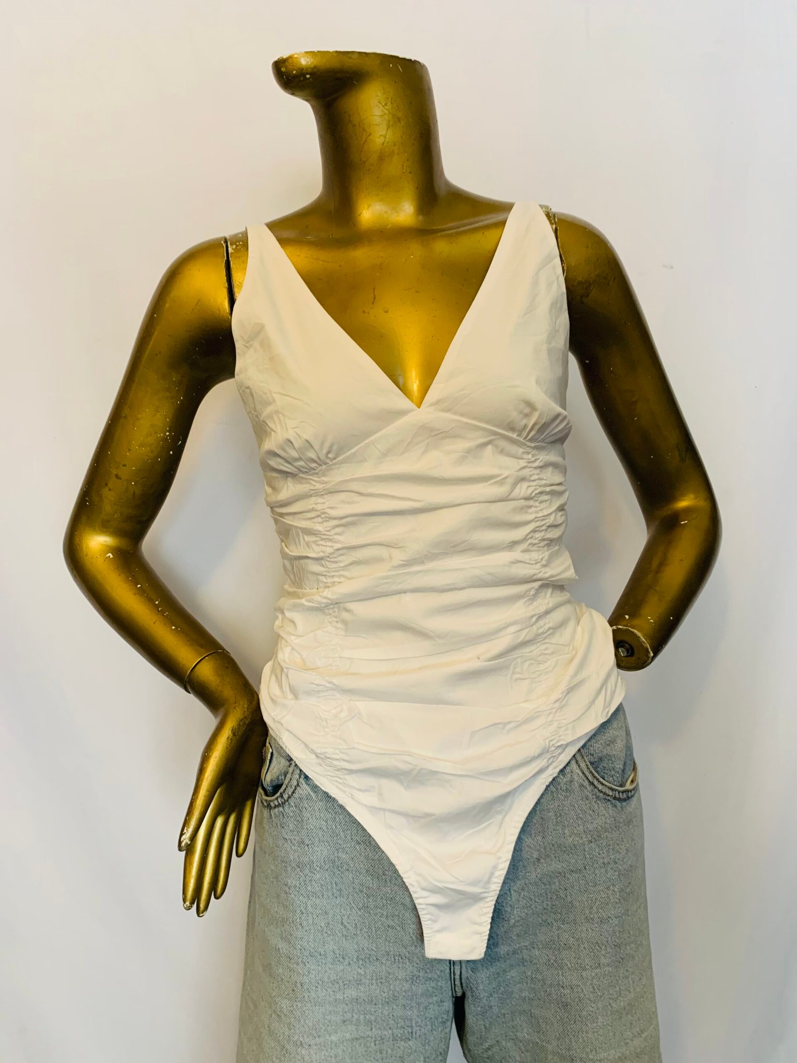 IMG_0360 White Colored Playsuit { Size | 12 } - Image 1