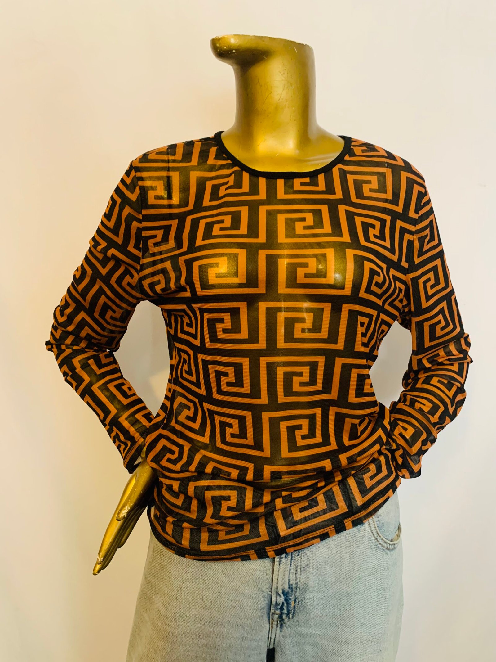 IMG_0390 Brown Colored Top | Declutter { Size | 18 } - Image 1