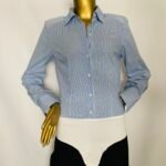 Blue Stripe Colored Playsuit { Size | 12 }