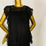 Black Net Top { Size | 12 }