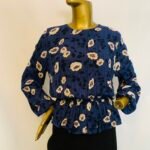 Blue Colored Floral Top { Size | 12 }
