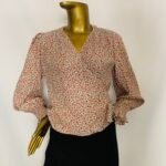 Red Colored Floral Top { Size | 12 }