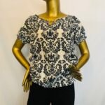 Blue Colored  Floral Top { Size | 12 }