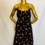 Black Sleeveless Floral Dress {Size | 12}