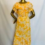 Yellow Cape neck Dress {Size | 12}