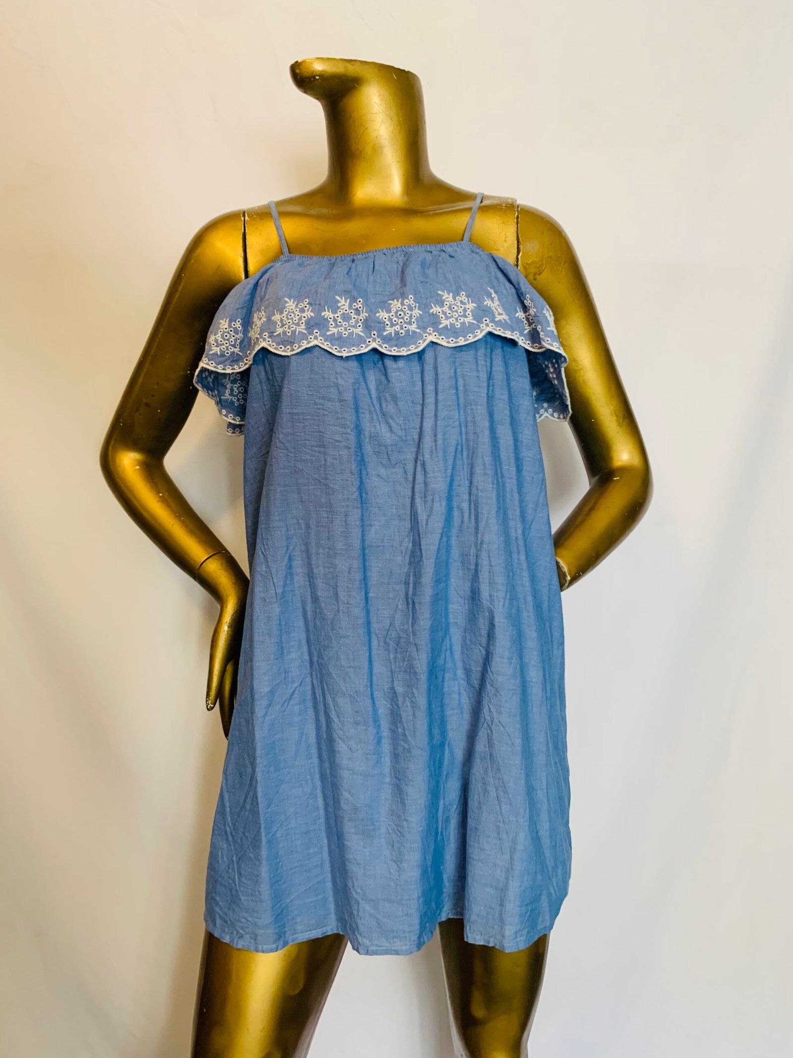 IMG_7536 Blue Sleeveless Dress {Size | 12} - Image 1