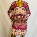 Multicolored  Stretchy Dress {Size | 16}
