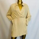 Brown Silk Dress {Size | 16}