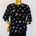 Black Floral Top {Size | 16}