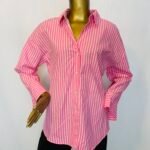 Pink / White Stripe Shirt {Size | 16}