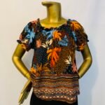 Brown Floral Top {Size | 12}