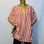 Red / White Stripe  Top {Size | 12}