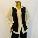 White / Black Shirt {Size | 10}