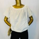 White Off Shoulder Top {Size | 10}