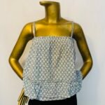Blue / White Sleeveless Top {Size | 10}
