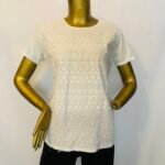 White Cord Net Top {Size | 10}