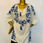 White Embroidered Top {Size | 8}