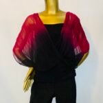 Red / Black Wrap Top {Size | 8}