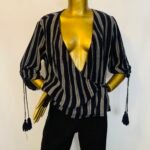 Blue Wrap Top {Size | 8}