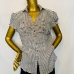 Black / White Stripe Shirt {Size | 12}