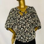 Black Floral Top {Size | 12}