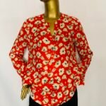Red Floral Top {Size | 12}