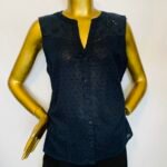 Black Cord Net Top {Size | 12}